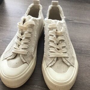 Corkys Cream Canvas Sneakers